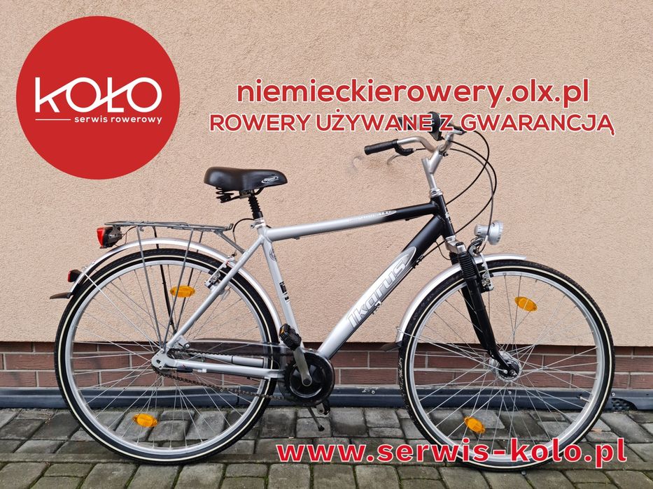 Rower męski miejski IKARUS koła 28 SHIMANO aluminium rabat WYSYŁKA