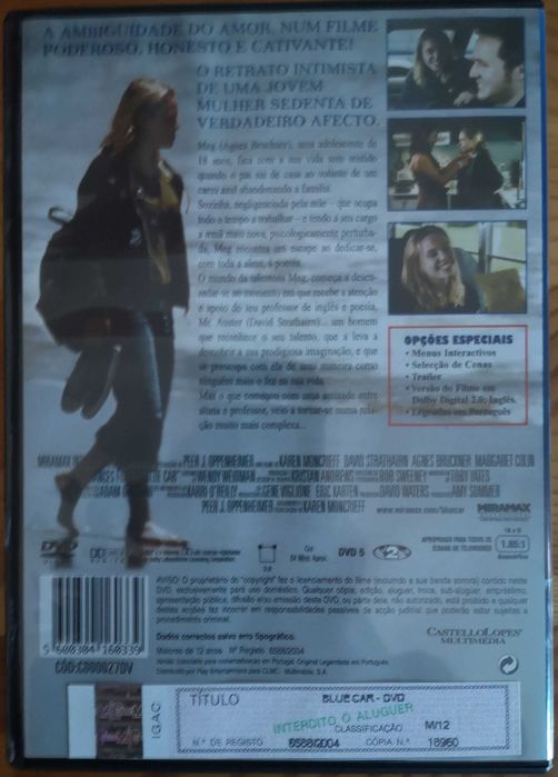 DVD "Blue Car - Preparados ou não... o futuro chega de qualquer forma"