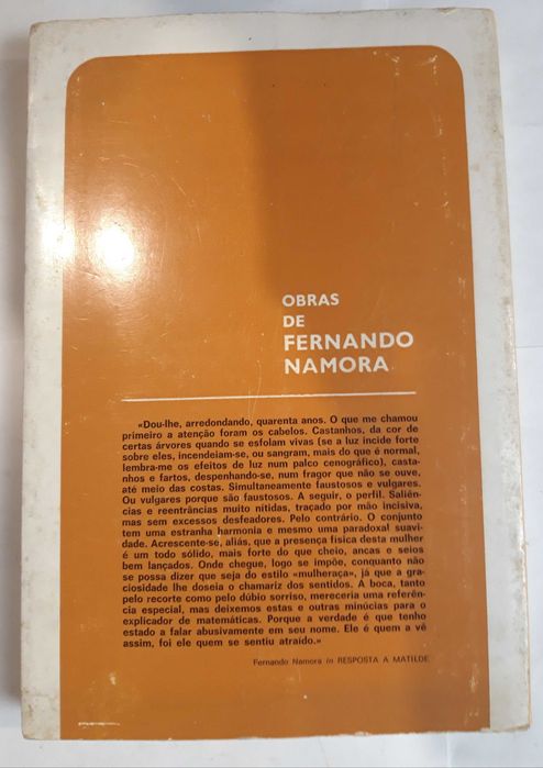 Livro Ref Par 2 - Fernando Namora - Resposta a Matilde