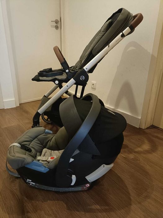 Conjunto carrinho bebé Cybex Balios S + Ovo Aton 5