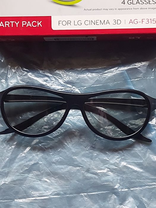 Okulary czarne Cinema 3D NOWE