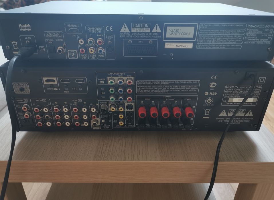 Kino domowe Denon+ eltax stan IDEALNY