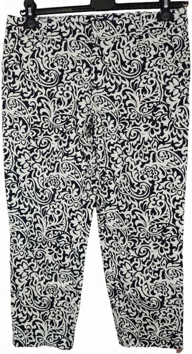 Tommy hilfiger wzorzyste spodnie 3/4 waverly 8 eu 36