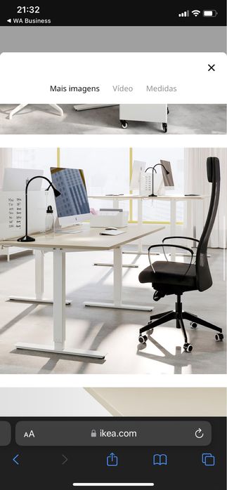 Vendo secretária IKEA ajustável em pé / sentado