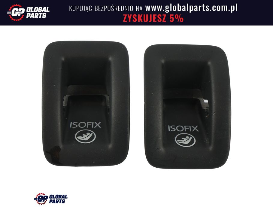 Audi A6 C7 A7 4G Tylna Osłona Zaślepka Isofix Czarna Komplet X2 4G