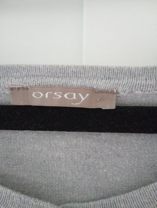 Sweterek kardigan rozpinany szary S Orsay