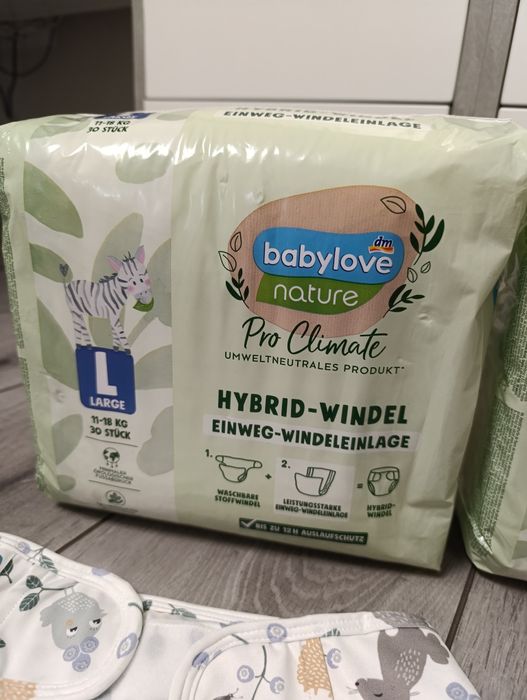 Еко підгузки розмір L (11-18 кг) 3 пачки+2 трусиків підгузники дитячі