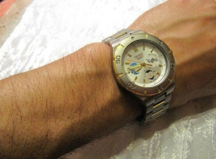Чоловічий годинник ORIENT CRV01001WO титановий дайверський