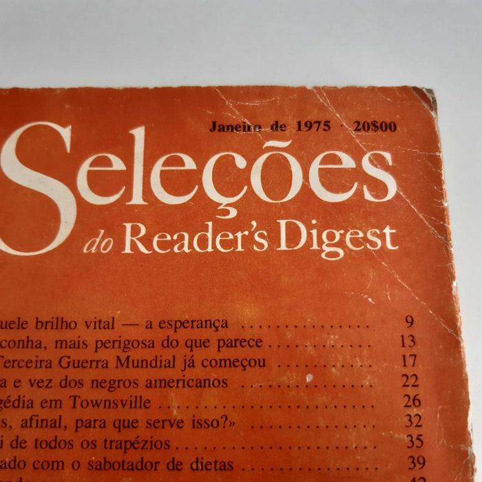 Revista Selecções do Readers Digest Janeiro 1975