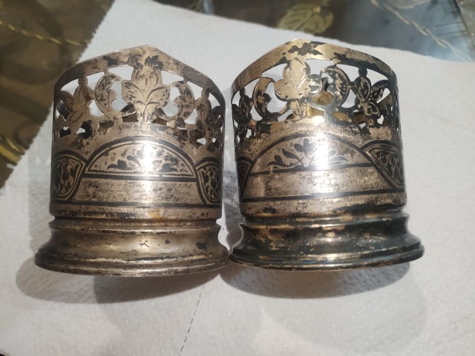 Подстаканник серебряный, Кубачи