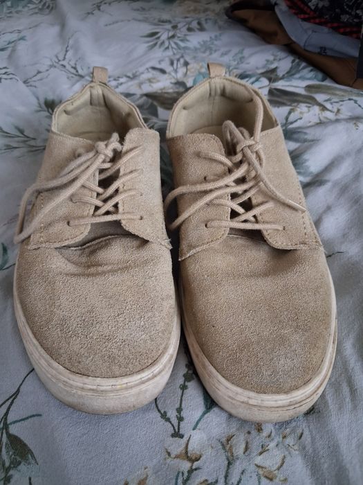 Buty trampki zara beż beżowe