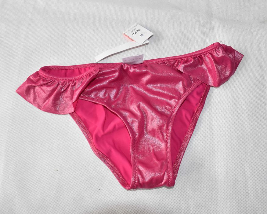 Strój kąpielowy Idexe 164 różowy bikini dziewczęcy falbanki