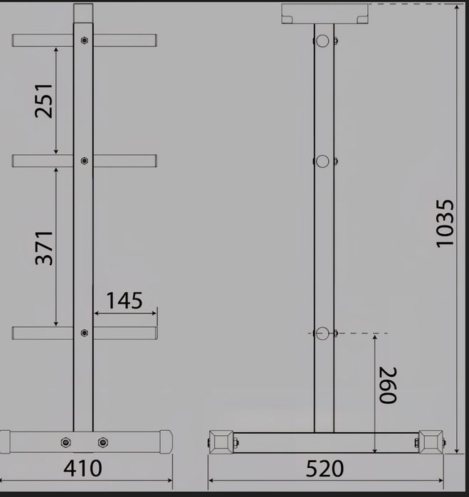 Stojak na obciążenie, sztangi i gryf. Marki K-SPORT