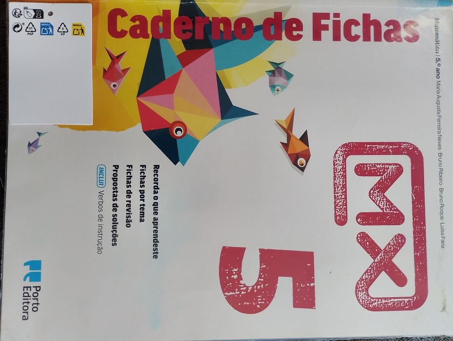 Caderno de fichas MX 5 Matemática 5° ano