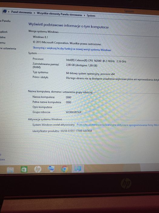 Laptop HP Stream 13-c003nw