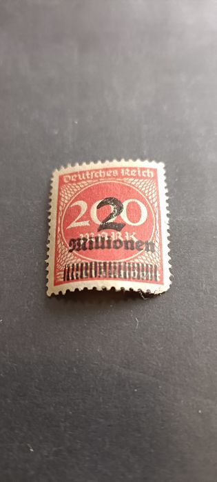 Znaczek 1923 Weimar  Niemcy 2 million 200
