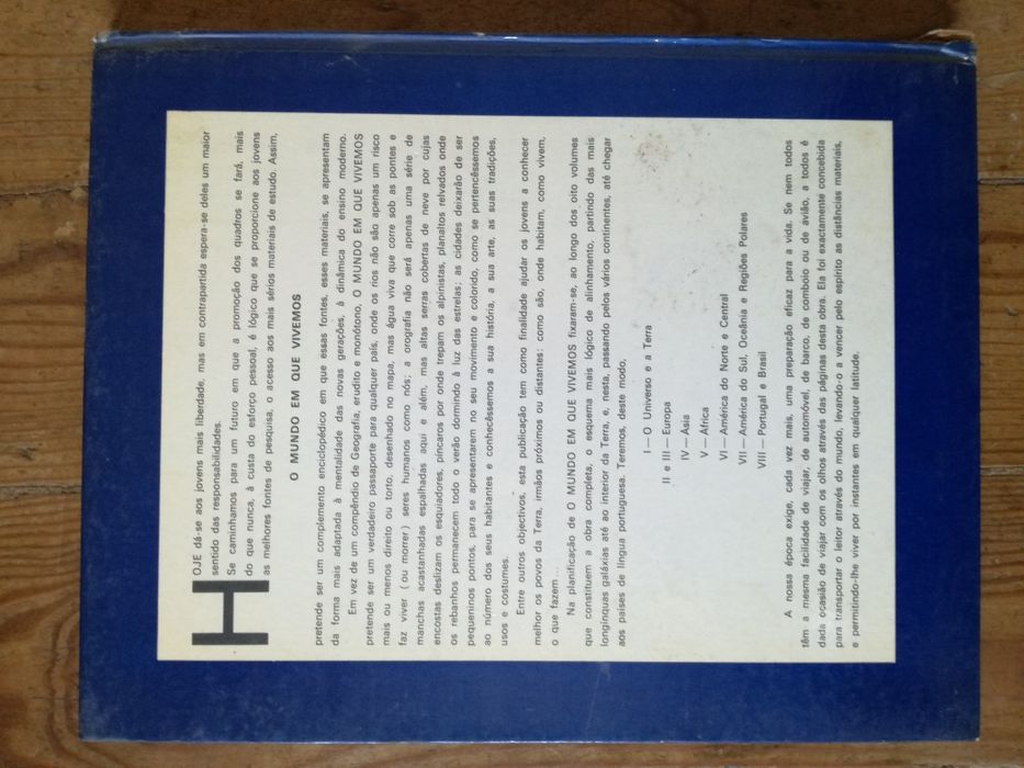 3 livros colecção O MUNDO EM QUE VIVEMOS