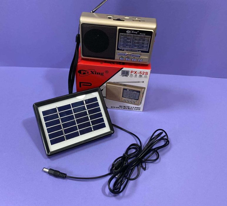 Маленький радиоприемник на аккумуляторе солнечная зарядка