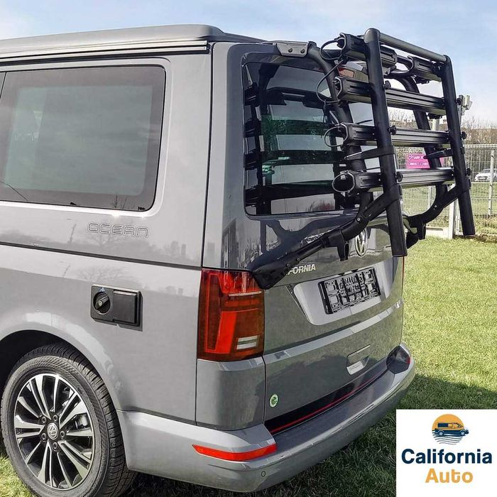 Czarny bagażnik rowerowy Volkswagen multivan vw california T5 T6 T6.1