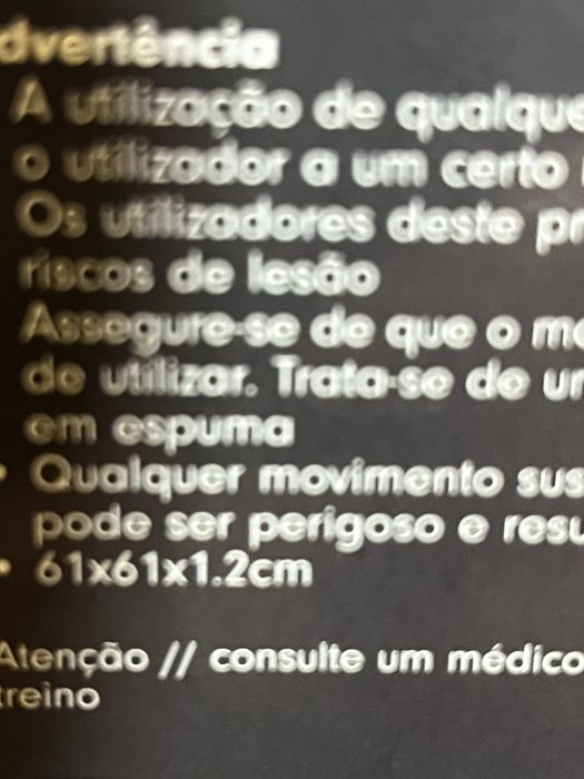 Tapete protecao treino em borracha Novo