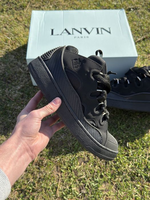 На руках!!!Кросівки Lanvin Curb Black 41,43