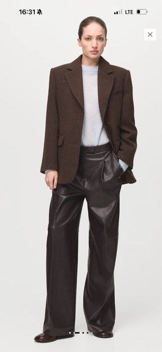 Штани шкіряні Mango S нові
