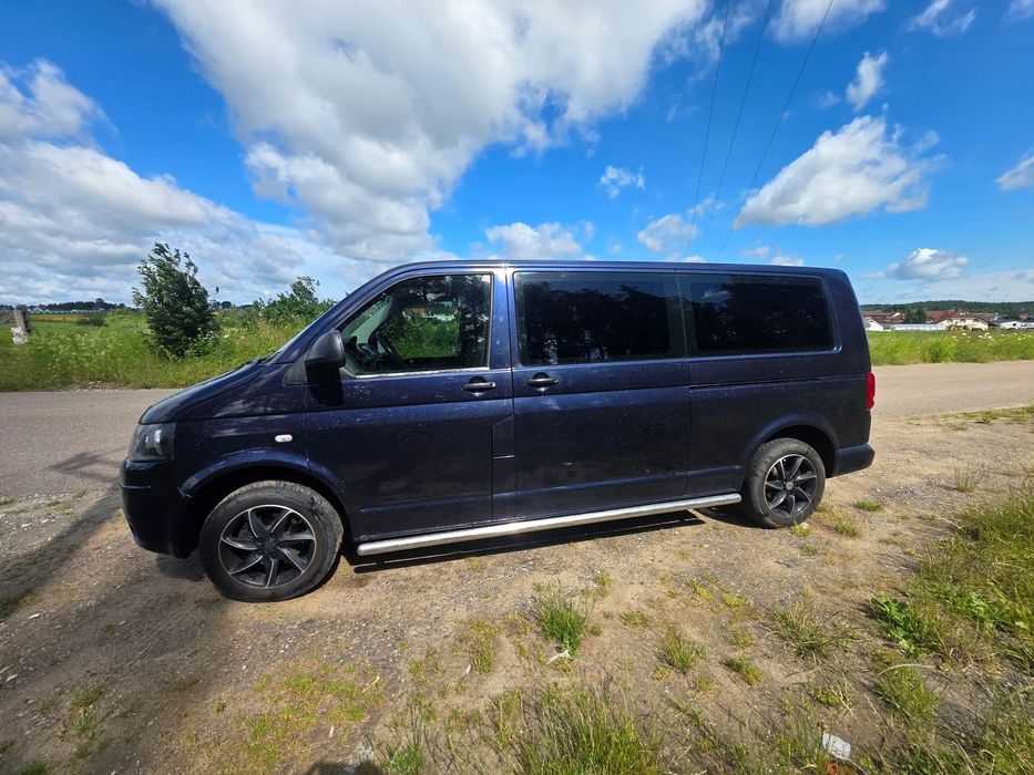 Volkswagen Transporter VW T5 LONG 2.0 TDI 140 KM, 9-os., Webasto, 2x drzwi el., Hak, Faktura