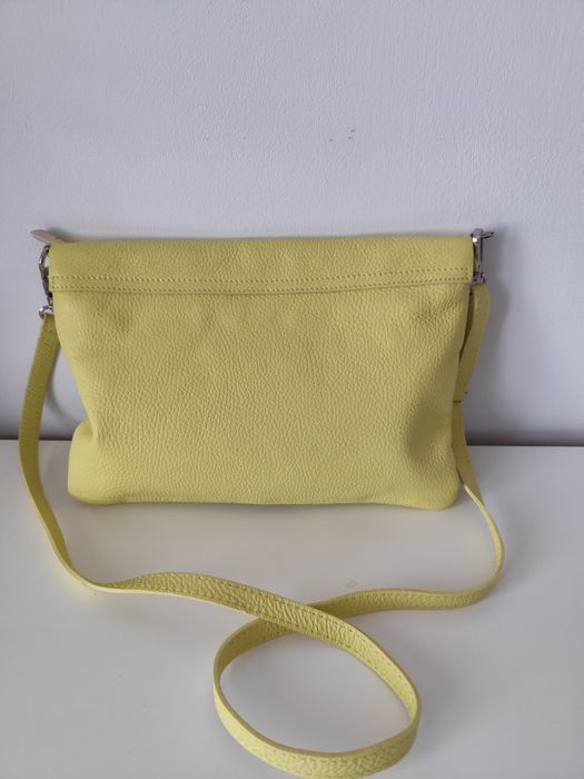 Słoneczna torebka vera pelle, borse in pelle, skórzana, nowa