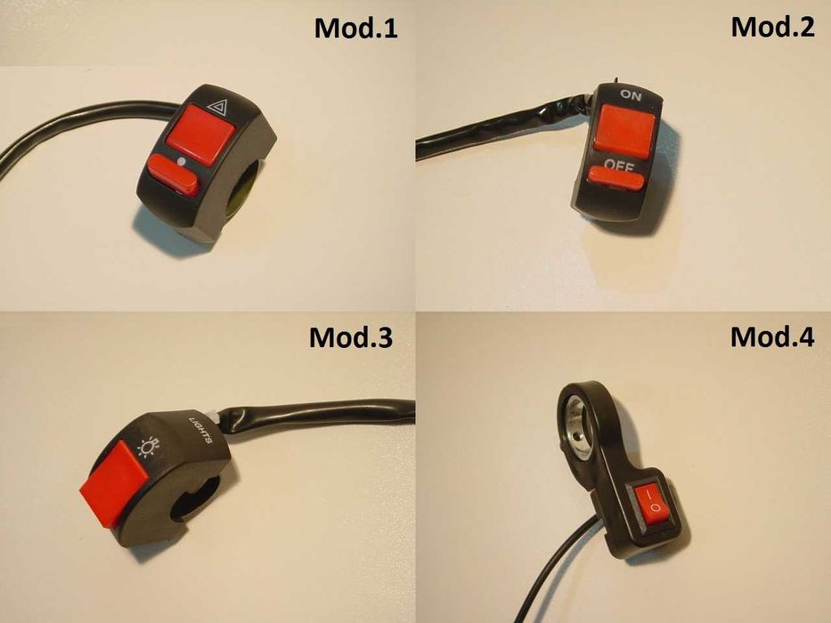 Botões on/off para guiador de mota ou moto4