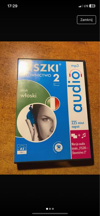 Fiszki jezyk wloski poziom 2 plyta