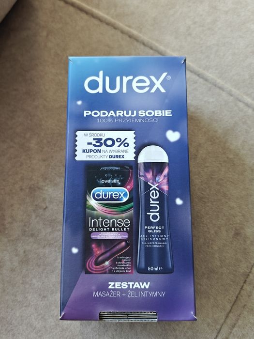 Zestaw Durex + zniżka 30 % w środku.