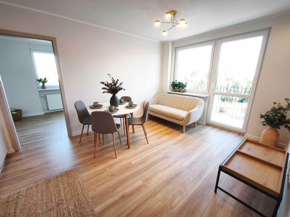 Mieszkanie 4 pokoje Krotoszyn 51,2m2 Po generalnym remoncie 2 Balkony