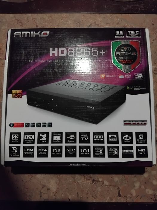 Receptor satélite amiko 8265+ hd
