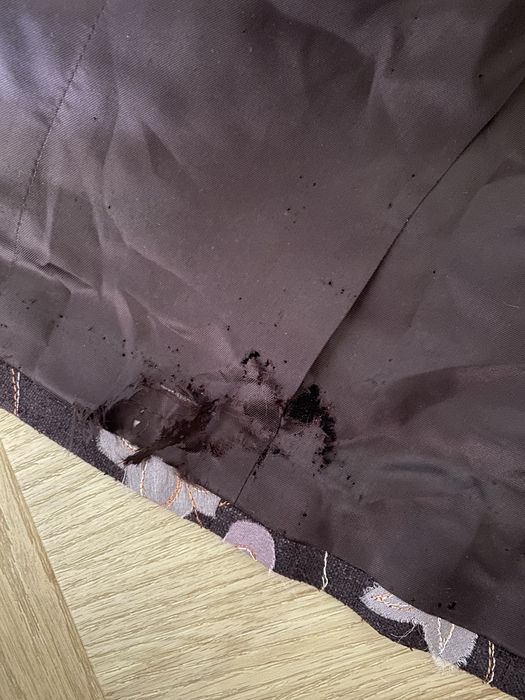 Jedwabna marynarka żakiet hafty wyszywany silk