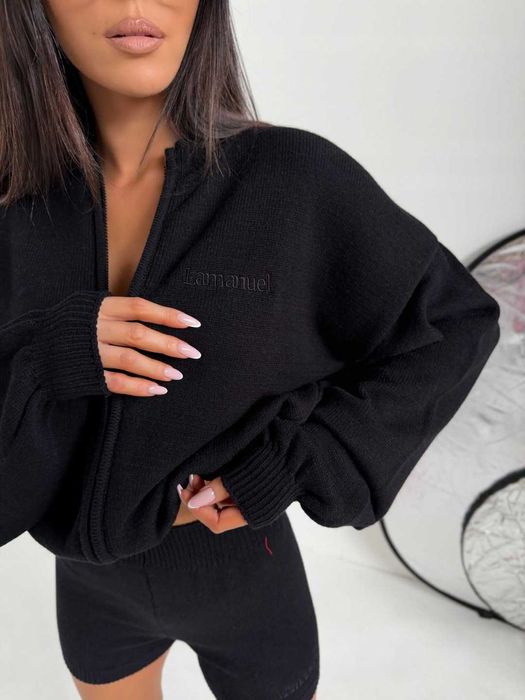 La manuel komplet social czarny M/L