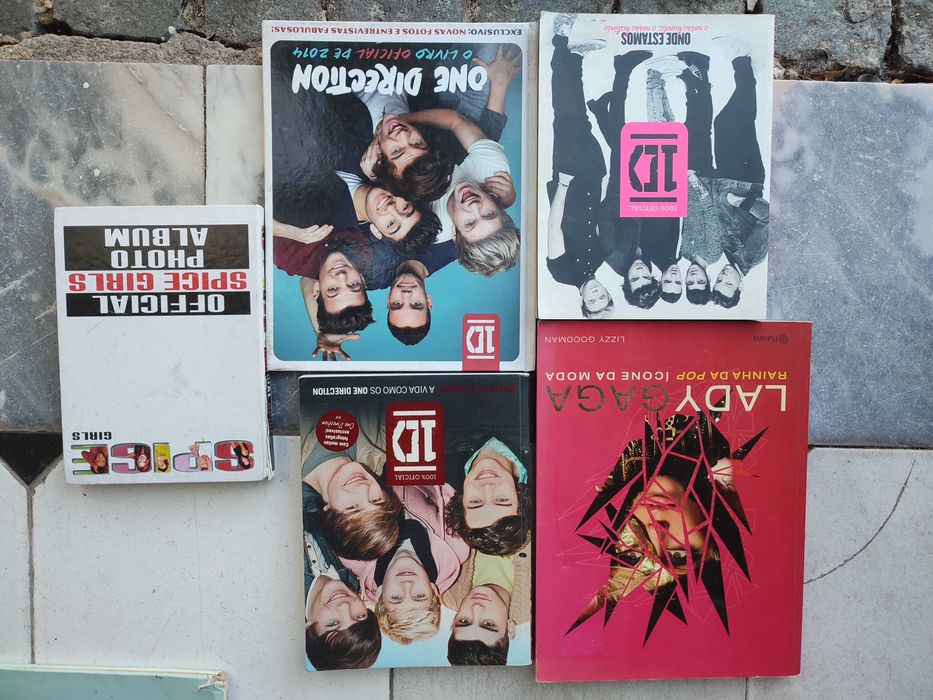 4 Livros Música Pop + Album de Postais Spice Girls