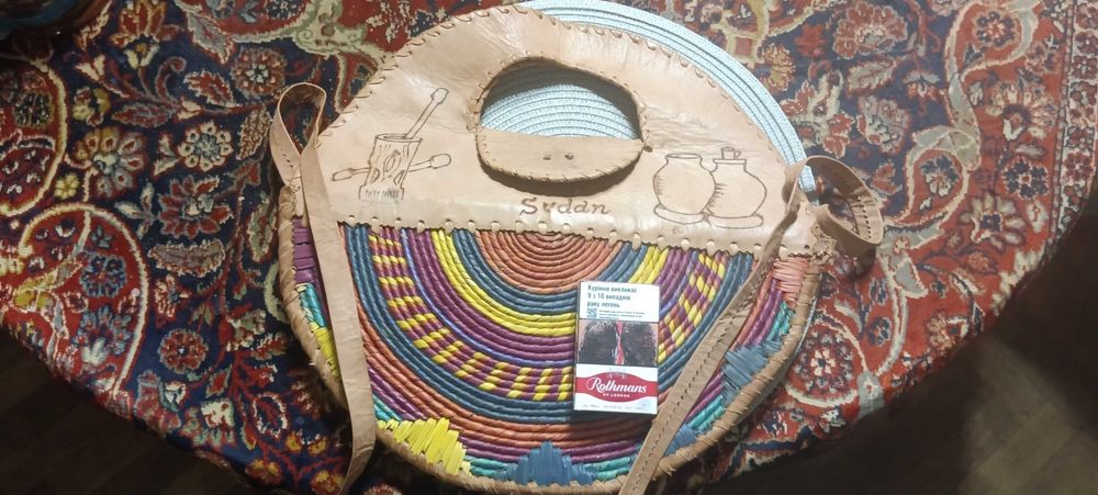 оригинальная колоритная сумка на плечо африканский hand made СУДАН