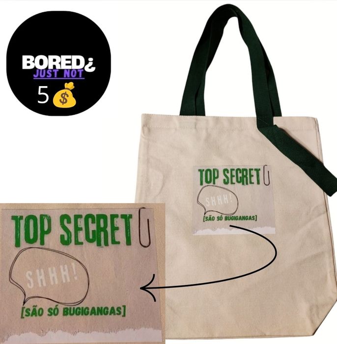 Sacola de Lona [exclusiva da Bored¿Justnot]