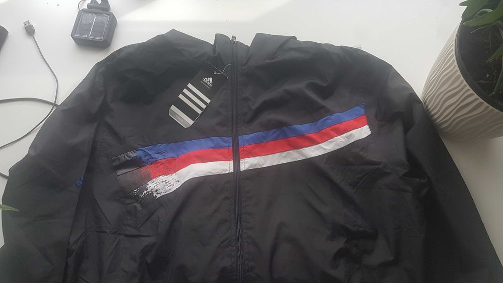 do kolekcji - vintage dres ADIDAS XXL - nowy - śliski