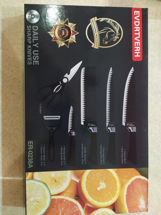 Набір набор кухонних ножів ножей zepter подарок в футляре опт роздріб