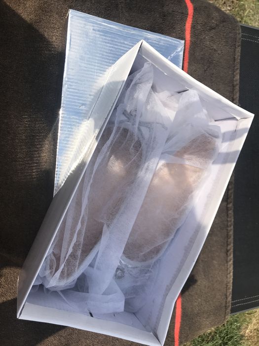 Balerinki damskie srebrne