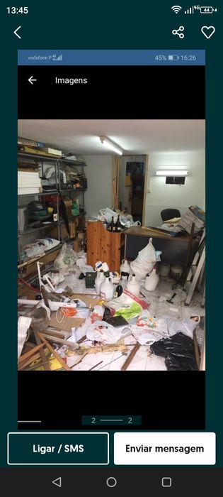 Garagem anexo recheios acumulação mudanças etc