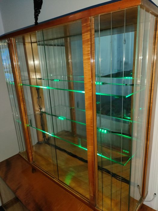 Szklana witryna retro + kredens