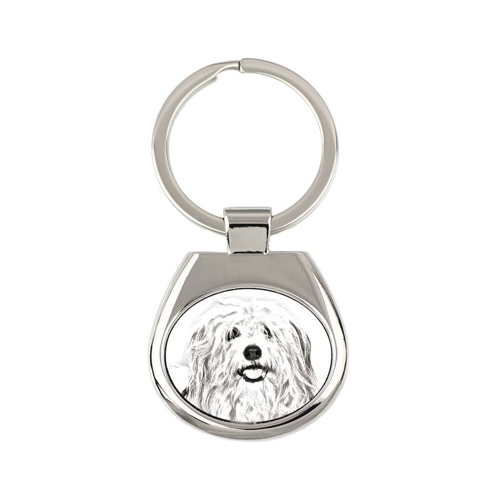 Coton de Tulear brelok ze zdjęciem psa Art-Dog