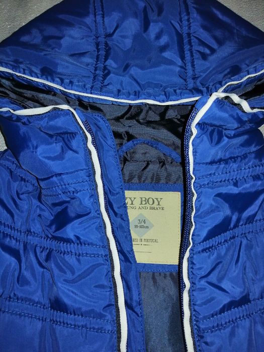 Colete azul de menino Tam 3-4