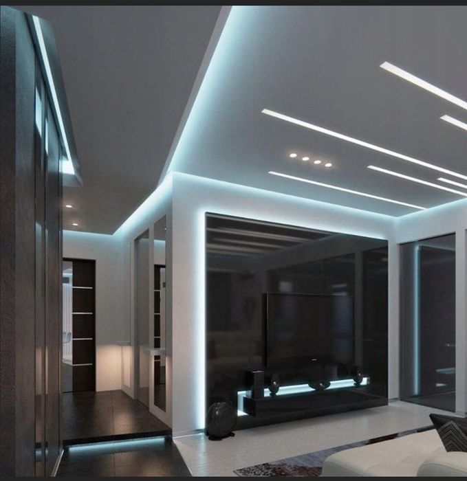 Profil LED Wpuszczany Wpust Do Płyt Karton Gips 2M