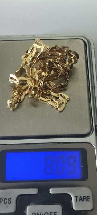 Łańcuszek złoto 14k (585) Nowy, 8g
