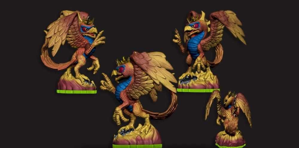 SKYLANDERS SPYRO'S SPYROS ADVENTURE SUNBURN FIGURKA FIRE (Biała karta z którą można grać tą postacią w grze)