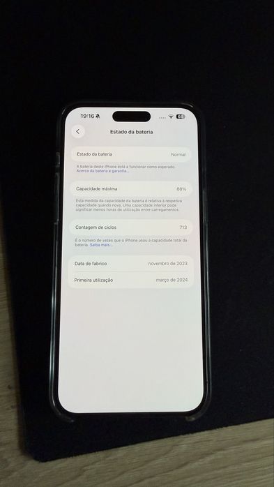 Iphone 15 Pro Max, 256gb, em perfeito estado, 88% capacidade de bateria