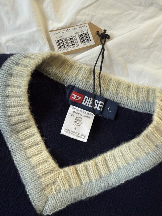 Sweter marki Diesel,100%wełny(wool/Lana), nowy,rozmiar L,wymiary 53/65